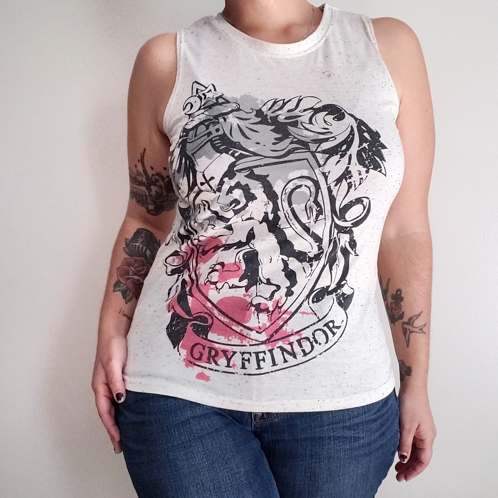 Harry Potter Gryffindor confetti tank top small